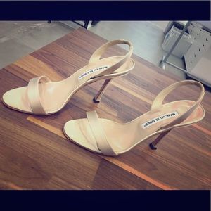 Manolo Blahnik slingback sandal heels